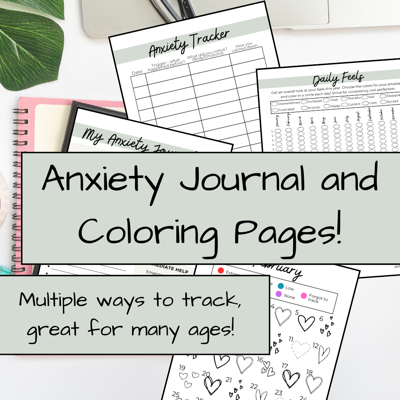Anxiety Journal - therapeutic resource for managing anxiety